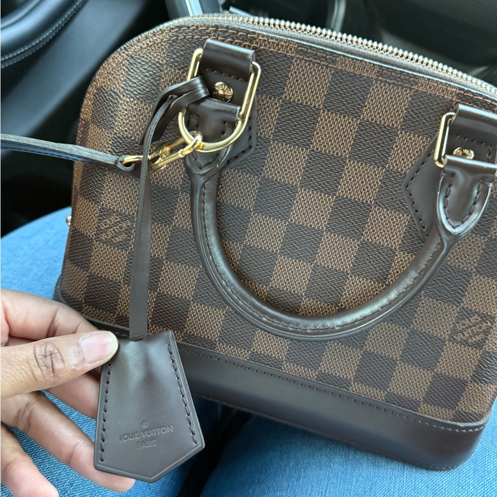 Louis Vuitton Brown Checkered Handbag